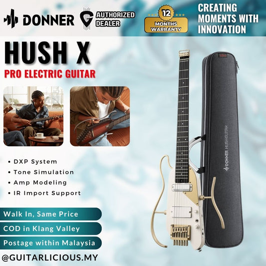 Donner HUSH-X PRO Electric Guitar - ( HUSH-X  / HUSH X  / HUSHX )