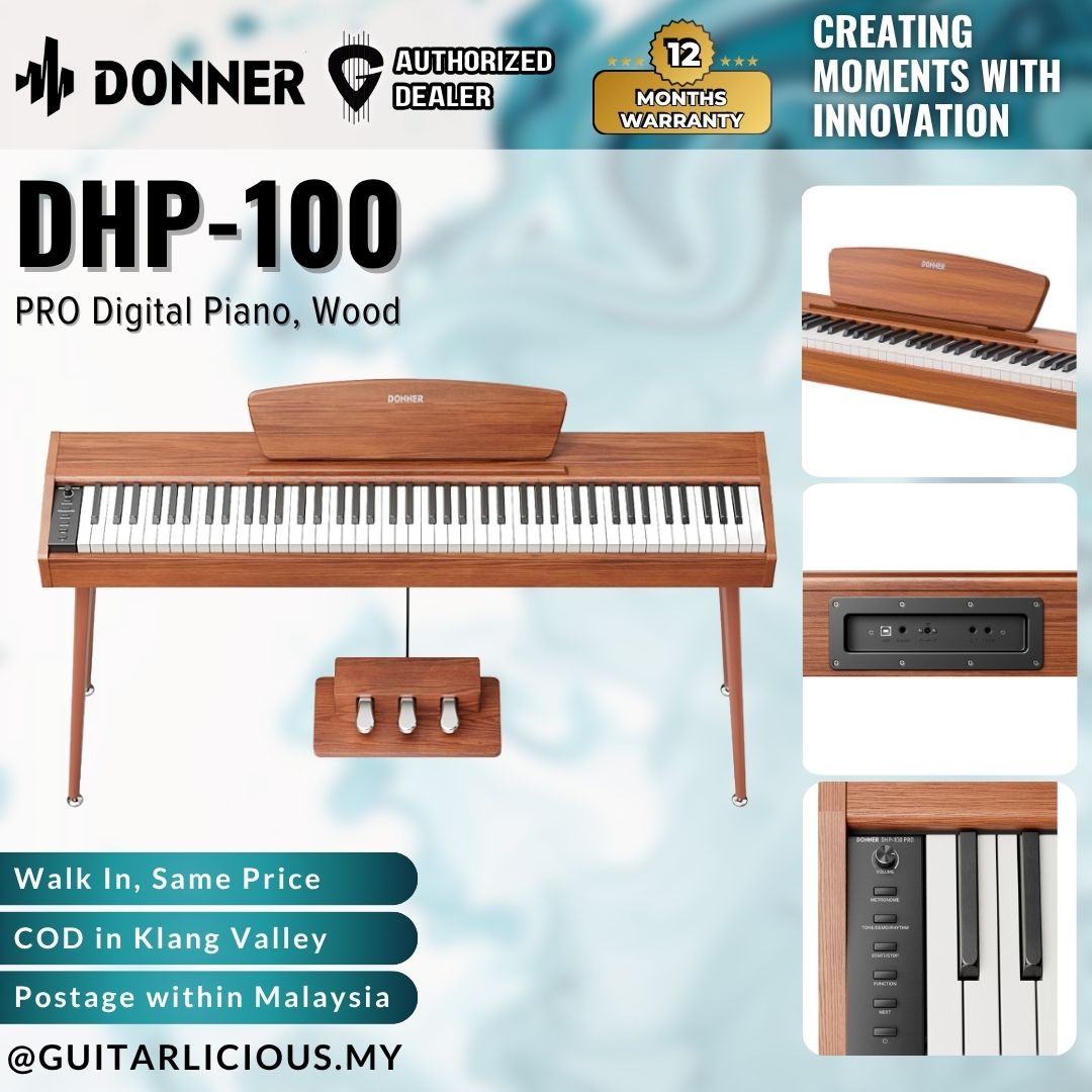 Donner DHP-100 PRO Digital Piano, Wood - ( EC7464 / DHP-100 )