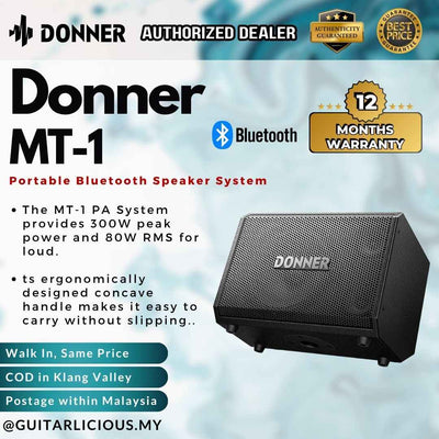 Donner MT-1 Portable Vocal & Acoustic Guitar Bluetooth Speaker System