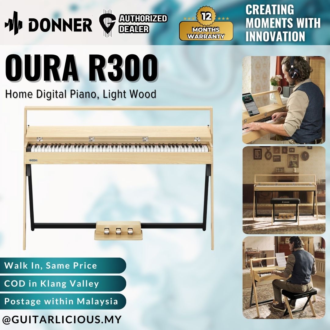 Donner OURA R300 88-Key Home Digital Piano, Light Wood  - ( EC6980 / R300 )