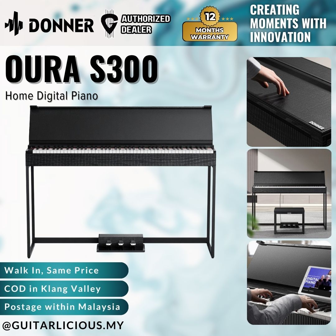 Donner OURA S300 88-Key Home Digital Piano, Black - ( EC6977 / S300 )