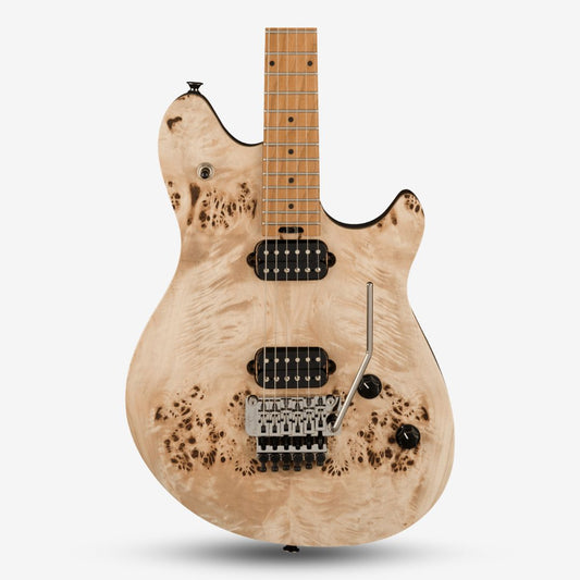 EVH Wolfgang Standard Exotic Floyd Rose Electric Guitar, Baked Maple FB - Poplar Burl