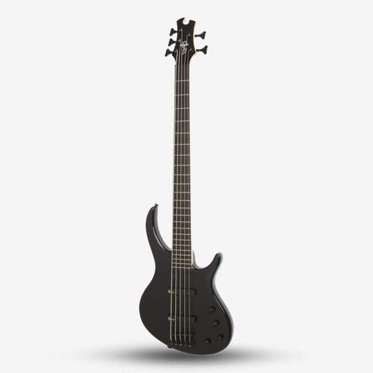 Epiphone Toby Deluxe V 5 String Bass Guitar, Ebony (E09-EBD5EBBH1)