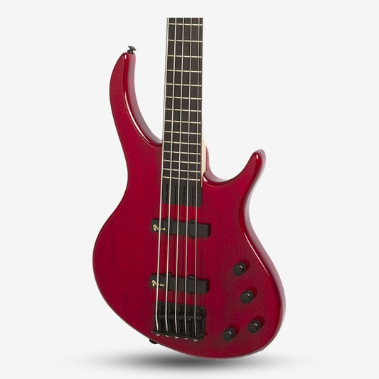 Epiphone Toby Deluxe V 5 String Bass Guitar, Translucent Red (E09-EBD5TRBH1)