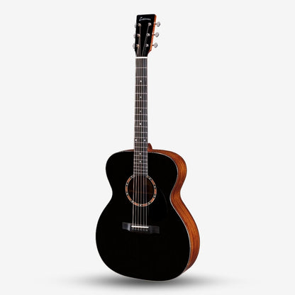 Eastman E2OM Ochestra Solid Cedar Top & Solid Sapele Back and Sides - Black ( E2OM-BK / E2-OM-BK / E2 OM / E2-OM )