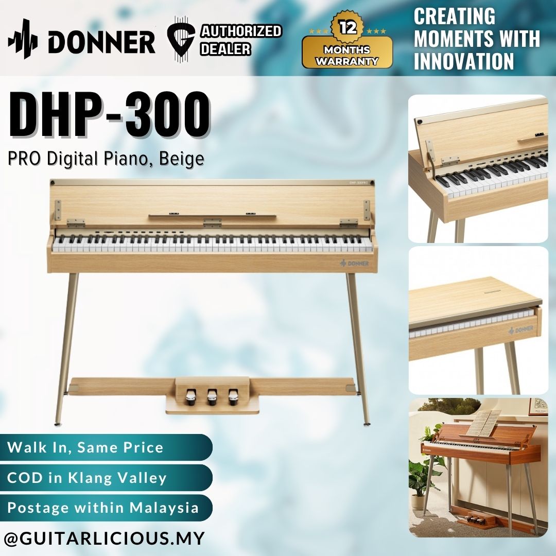 Donner DHP-300 PRO Digital Piano, Beige - ( EC7544 / DHP-300)