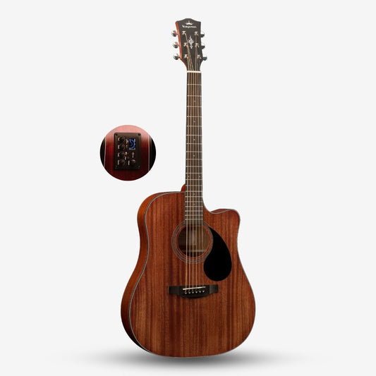 KEPMA EDC 41 inch Dreadnought Semi Acoustic Guitar w K1 EQ (Full Back Mahogany) ( EDC-K1 EDC 41 EDC-41 )