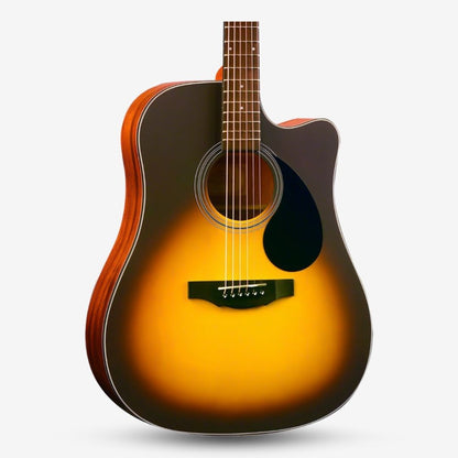 KEPMA EDC 41 inch Dreadnought Semi Acoustic Guitar w AcoustiFex® K-10 Pickup, Spruce Top, Side & Back Mahogany, EDC-K10