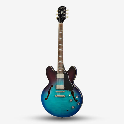 Epiphone ES-335 Pro Semi-Hollowbody with Humbucker (HH) Electric Guitar - Figured Blueberry Burst (ES335 / ES 335 )