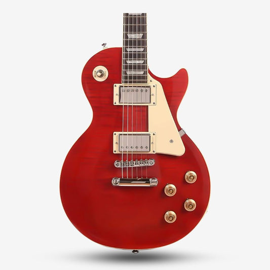 Epiphone Les Paul Standard 50s Double Closed Humbucker Electric Guitar - Transparent Cherry (EILS5)