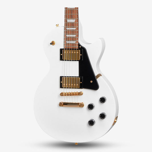 Epiphone Les Paul Studio Gold Limited-Edition Electric Guitar humbucker HH Pick up & Gold Hardware - Alpine White (AW)