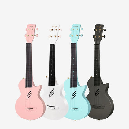 Enya Nova U Series 23 Inch Carbon Travel Concert Ukulele with Case (ENY-NOVAU / NOVA)