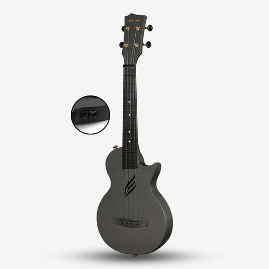 Enya Nova Ue Pro Tenor 26 Inch Carbon Fibre & Polycarbonate Ukulele with EQ, Thin Body (ENY-NOVAUe Pro / NOVA Pick Up)