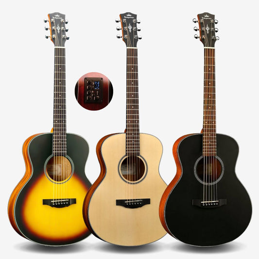 KEPMA ES36EQ , 36 inch (3/4) Travel Portable Acoustic Guitar with with K1 Pickup ( ES-36 / ES 36 / ES 36 -K1 )