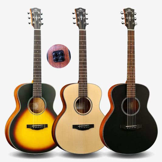 KEPMA ES36EQ , 36 inch (3/4) Travel Portable Acoustic Guitar with AcoustiFex® K-10 Pickup ( ES-36 / ES 36 / ES 36 -K10 )