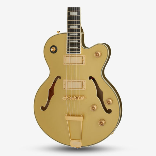 Epiphone Uptown Kat ES with Double Humbucker (HH) Semi-Hollow Electric Guitar - Topaz Gold Metallic (UptownKat)