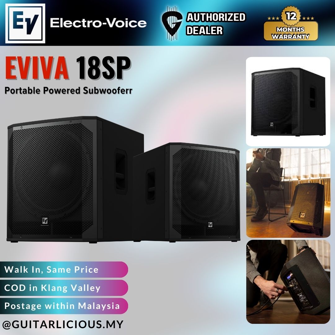 18sp Electro-Voice EVIVA 18SP Powered Subwoofer – GUITARLICIOUS