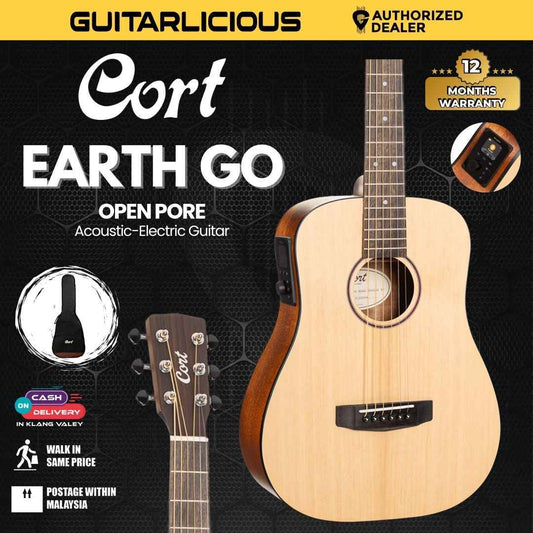 Cort Earth GO OP Acoustic-Electric Guitar (Open Pore)