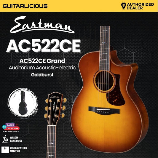 Eastman Guitars AC522CE Grand Auditorium Acoustic-electric Guitar - Goldburst (PRE-ORDER)