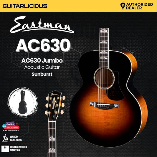 Eastman Guitars AC630 Jumbo Acoustic Guitar - Sunburst (PRE-ORDER)