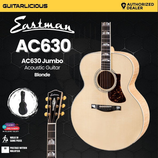 Eastman Guitars AC630 Jumbo Acoustic Guitar - Blonde (PRE-ORDER)