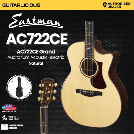 Eastman Guitars AC722CE Grand Auditorium Acoustic-electric Guitar - Natural (PRE-ORDER)
