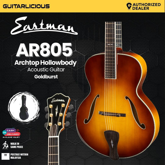 Eastman AR805-GB Archtop Hollowbody Acoustic Guitar - Goldburst (PRE-ORDER)