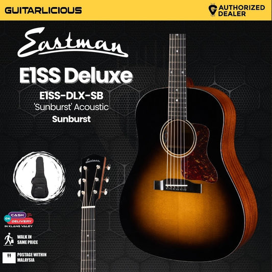 Eastman E1SS-DLX-SB 'Sunburst' Acoustic Electric Guitar