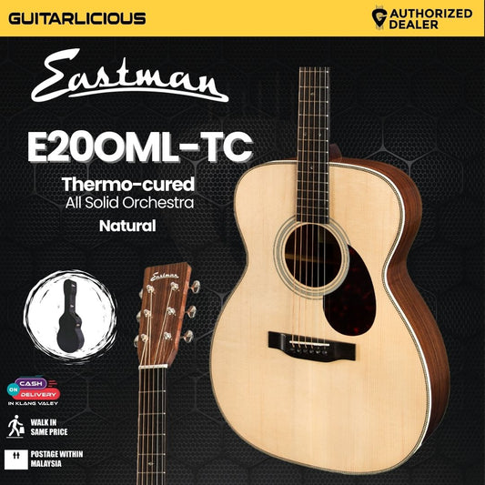 Eastman E20OML-TC Thermo Cured All Solid Orchestra Guitar with Deluxe Hard Case - Left Handed (PRE-ORDER)