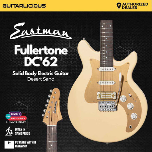 Eastman FT-DC'62-DS Fullertone Solid Body Electric Guitar - Desert Sand