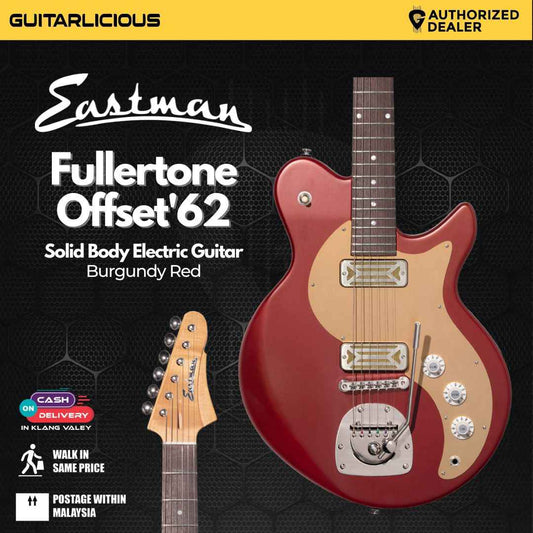 Eastman FT-Offset'62-BR Fullertone Solid Body Electric Guitar - Burgundy Red