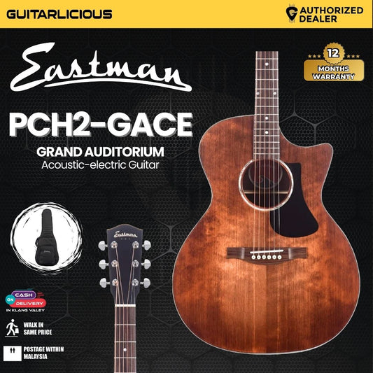 Eastman PCH2-GACE Acoustic Electric Guitar, Spruce & Rosewood - Classic