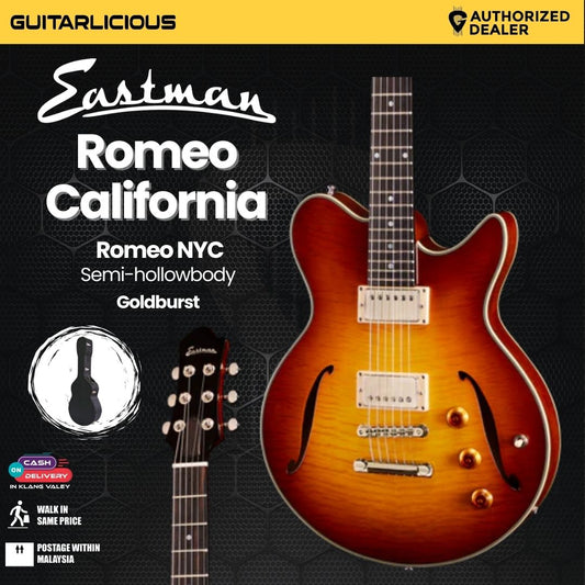 Eastman Guitars Romeo California Semi-hollowbody Electric Guitar - Goldburst (PRE-ORDER)