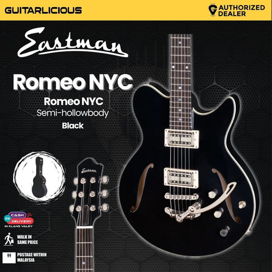 Eastman Guitars Romeo NYC Semi-hollowbody Electric Guitar - Black (PRE-ORDER)