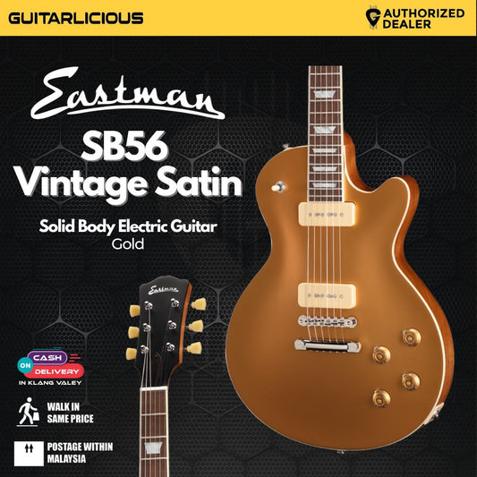 Eastman SB56/S-GD SB Series Solid Body Electric Guitar - Goldtop