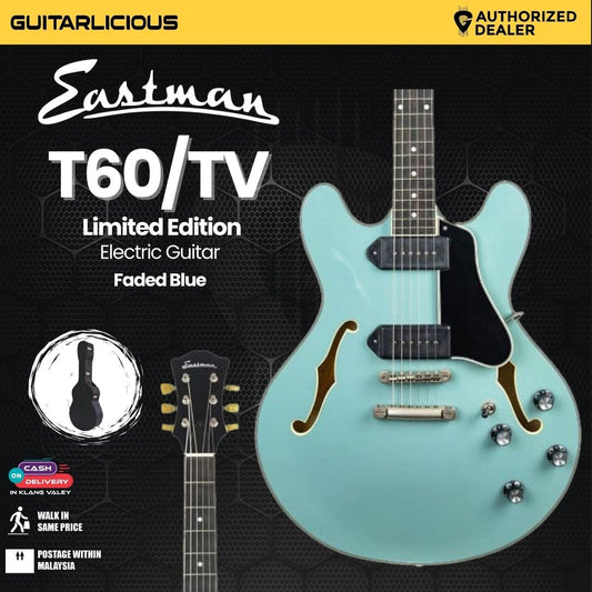 Eastman T60/TV Limited Edition Electric Guitar - Faded Blue (PRE-ORDER)
