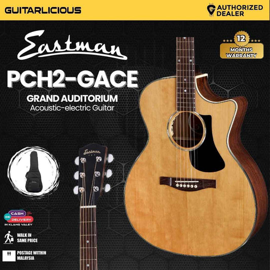 Eastman PCH2-GACE Acoustic Electric Guitar, Spruce & Rosewood - Classic