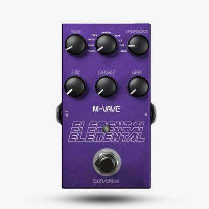 M-vave Elemental Digital Delay Pedal, 9 Different Delay Effects, Support for TAP and HOLD Mode,Delay Guitar Pedal