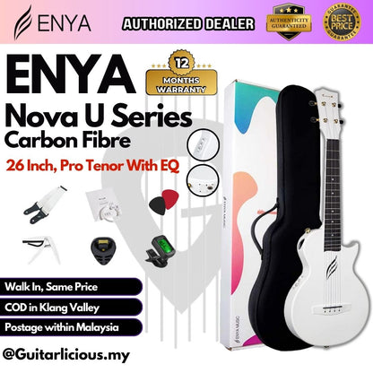 Enya Nova U Pro Tenor 26 Inch Carbon Fibre & Polycarbonate Ukulele Thin Body (ENY-NOVAU Pro / NOVA Pro)