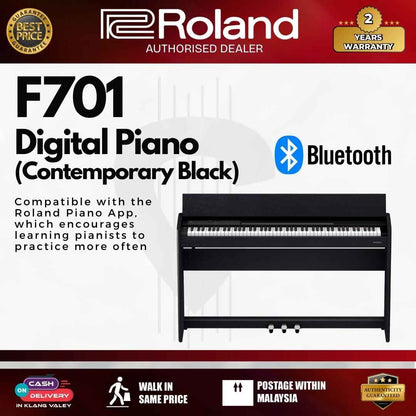 Roland F701 88 Key Digital Piano - Black