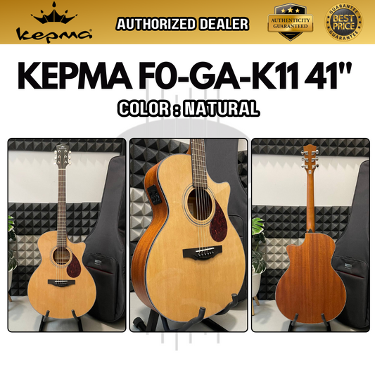 Kepma F0-GAe Elite Series 41” Solid Top Grand Auditorium Acoustic Guitar with AcoustiFex® K-11 Pickup ( F0GAe / F0-GA )