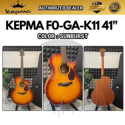 Kepma F0-GAe Elite Series 41” Solid Top Grand Auditorium Acoustic Guitar with AcoustiFex® K-11 Pickup ( F0GAe / F0-GA )