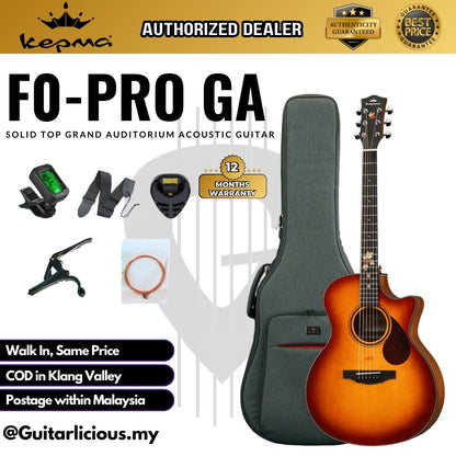 Kepma F0-PRO GA Solid Top Grand Auditorium Acoustic Guitar - F0-PRO