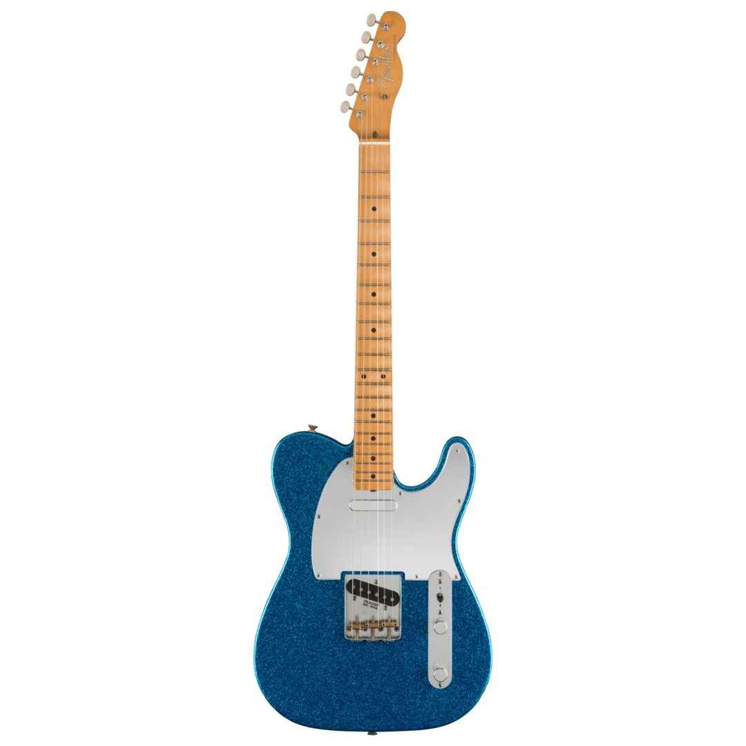Fender J Mascis Telecaster Electric Guitar, Maple FB, Sparkle Blue