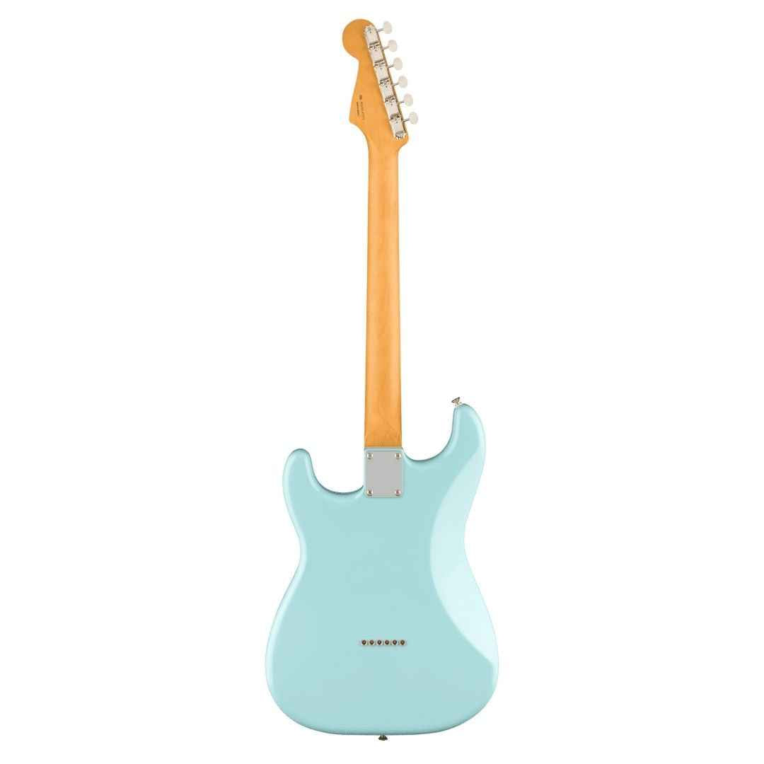 Fender Noventa Stratocaster Electric Guitar, Maple FB, Daphne Blue