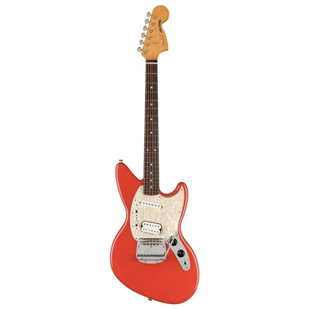 Fender Kurt Cobain Jag-Stang Electric Guitar, RW FB, Fiesta Red