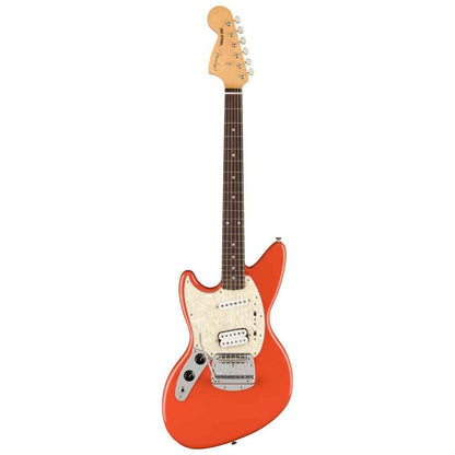 Fender Kurt Cobain Jag-Stang Left-handed Electric Guitar, RW FB, Fiesta Red