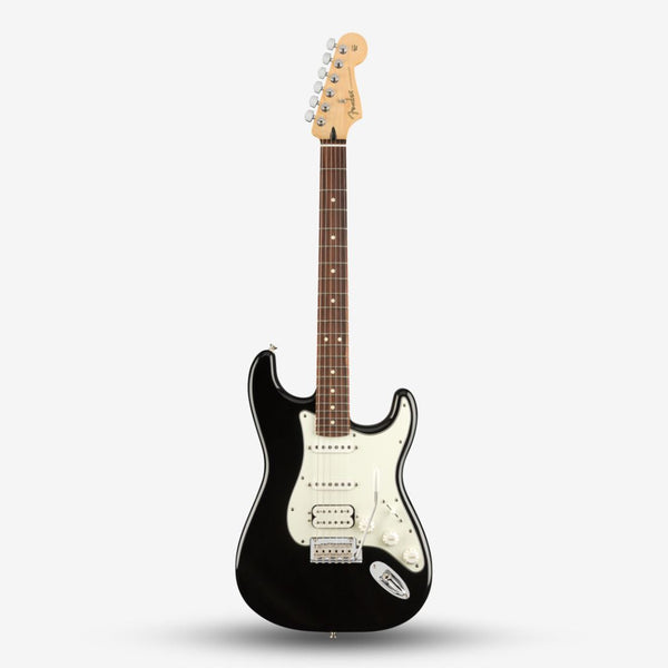 FENDER Player HSS Stratocaster Electric Guitar, Pau Ferro FB, Black - Website Clearance