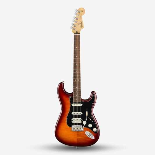 FENDER Player HSS Plus Top Stratocaster Electric Guitar, Pau Ferro FB, Tobacco Sunburst