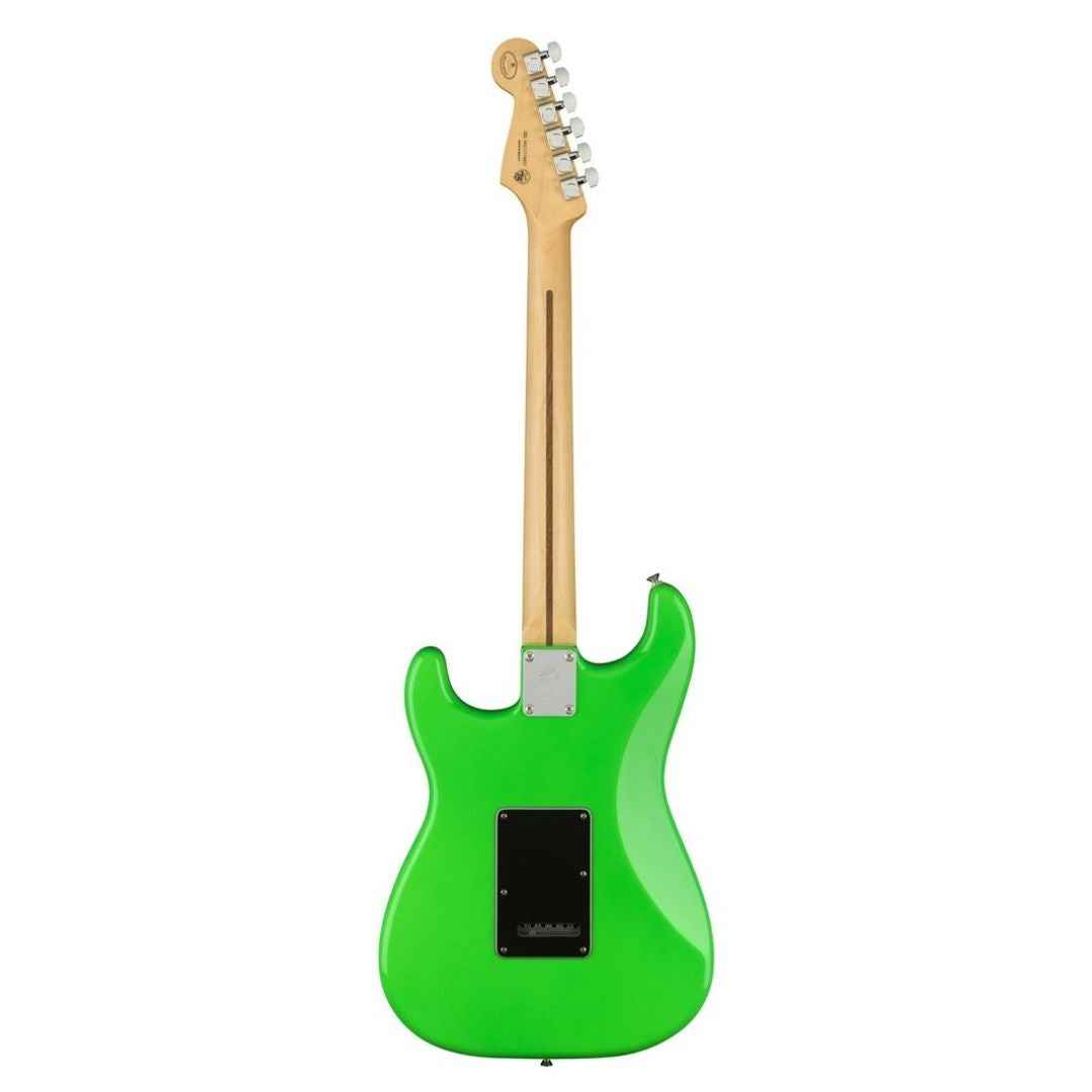 Fender Player Stratocaster Electric Guitar, Ebony FB, Neon Green